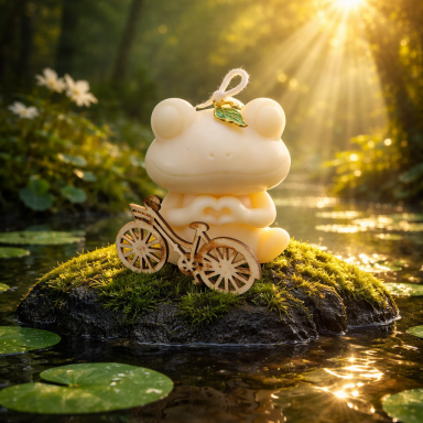 Der kreative Frosch vom Froschradweg Der kreative Frosch vom Froschradweg